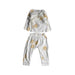 A White Pants Sets from Le Petit Society in size 3-6M for girl. (Front View)