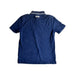 A Navy Short Sleeve Polos from Boss in size 12Y for boy. (Back View)