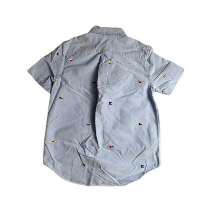 A Blue Short Sleeve Shirts from Ralph Lauren in size 10Y for boy. (Back View)
