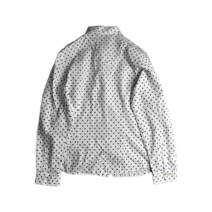 A White Long Sleeve Shirts from Armani in size 12Y for boy. (Back View)