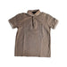 A Taupe Short Sleeve Polos from Armani in size 12Y for boy. (Front View)