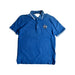 A Blue Short Sleeve Polos from Boss in size 14Y for boy. (Front View)