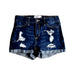 A Blue Shorts from Abercrombie  in size 12Y for girl. (Front View)