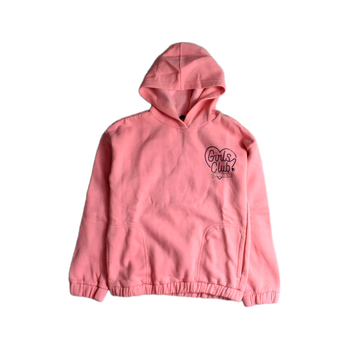 A Pink Hooded Sweatshirts from Nautica in size 12Y for girl. (Front View)