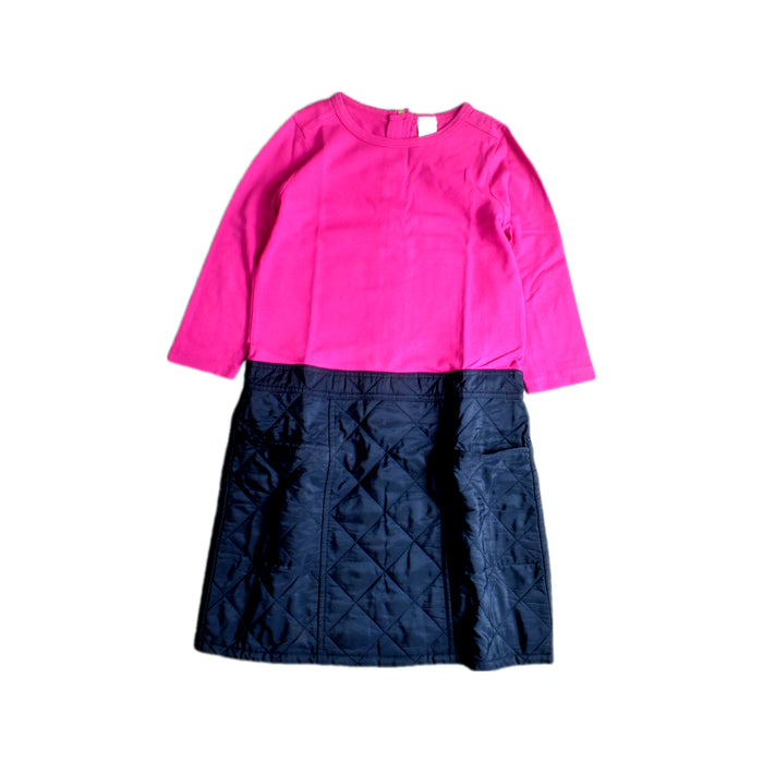 A Pink Short Sleeve Dresses from Crewcuts in size 10Y for girl. (Front View)