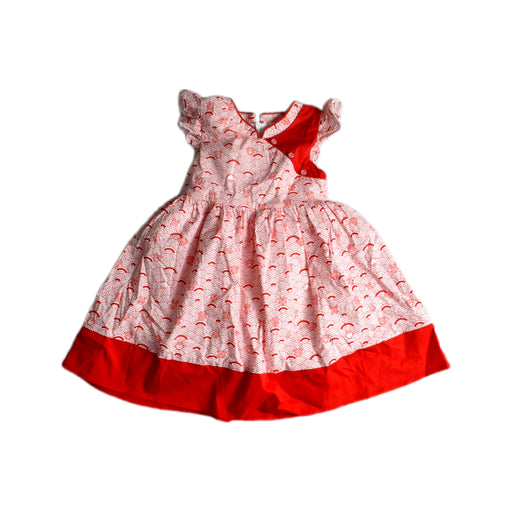 A Red Sleeveless Dresses from Pink Heart in size 3T for girl. (Front View)