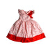 A Red Sleeveless Dresses from Pink Heart in size 3T for girl. (Front View)