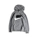 A Grey Hooded Sweatshirts from Nike in size 5T for neutral. (Front View)