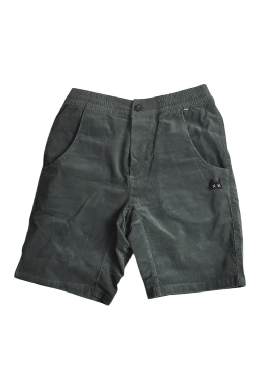 A Green Shorts from Mini Munster in size 10Y for boy. (Front View)