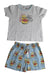 A Grey Pyjama Sets from Peter Alexander in size 6T for boy. (Back View)