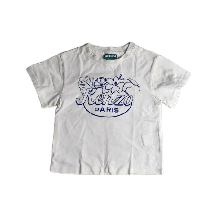 A White Short Sleeve T Shirts from Kenzo in size 4T for neutral. (Front View)