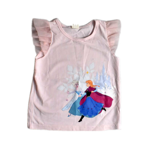 A Pink Sleeveless Tops from Disney X Elly in size 6T for girl. (Front View)