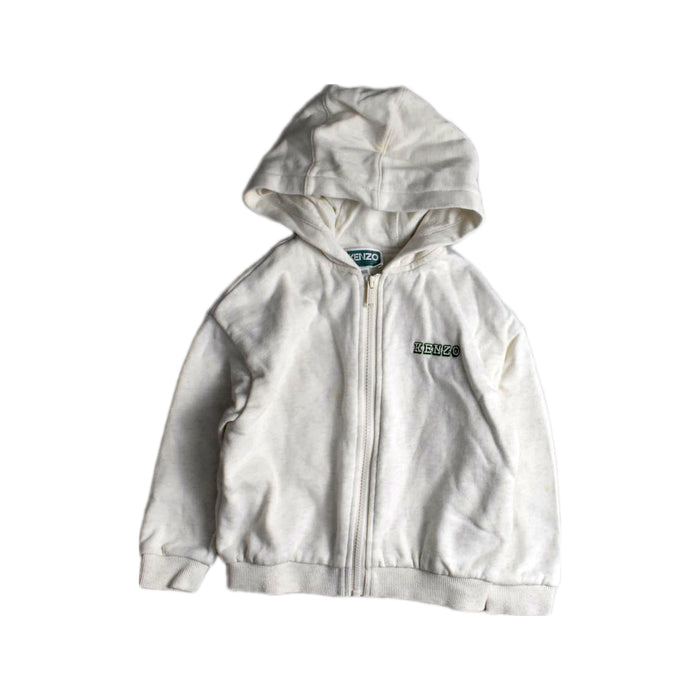 A White Hooded Sweatshirts from Kenzo in size 4T for neutral. (Front View)