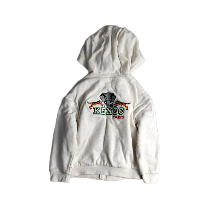 A White Hooded Sweatshirts from Kenzo in size 4T for neutral. (Back View)