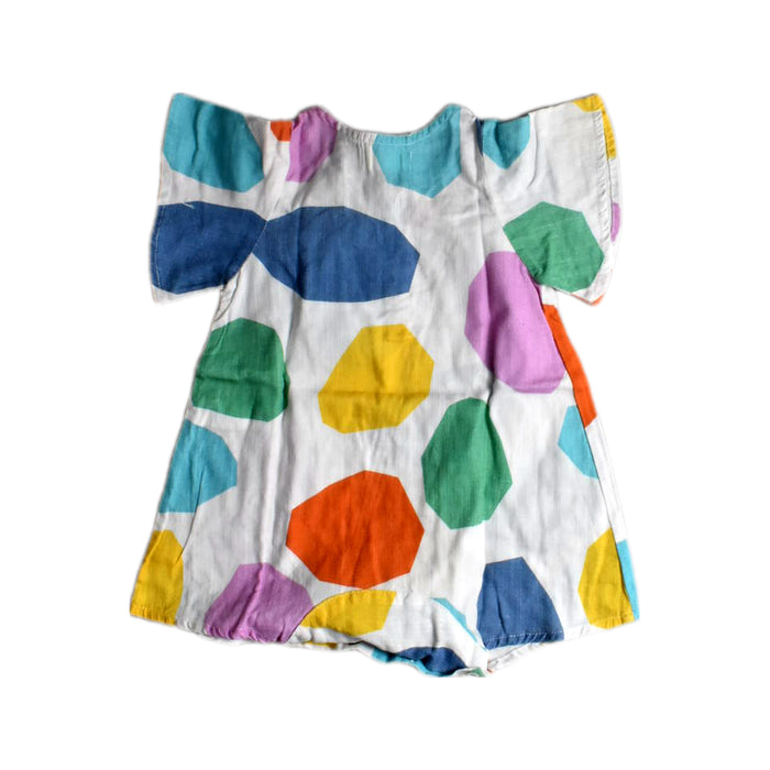 A Multicolour Short Sleeve Rompers from Fábula in size 6T for girl. (Back View)