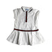 A White Short Sleeve Dresses from Jacadi in size 2T for girl. (Front View)