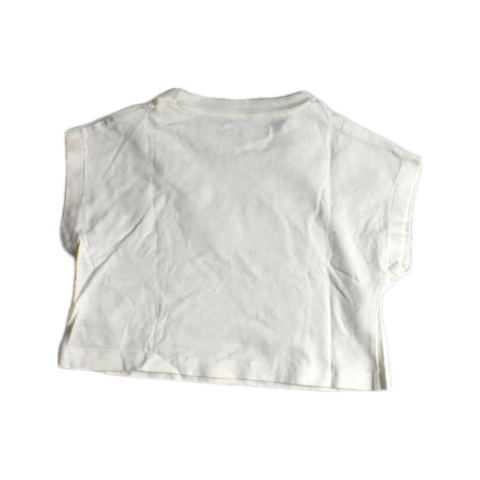 A White Sleeveless T Shirts from Gingersnaps in size 4T for girl. (Back View)