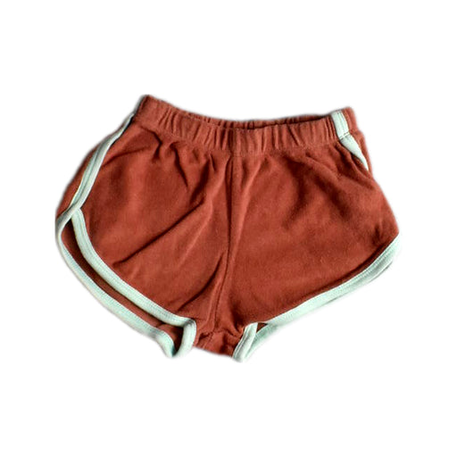 A Orange Shorts from Gingersnaps in size 4T for girl. (Front View)