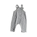 A White Long Overalls from Petit Bateau in size 3-6M for girl. (Back View)