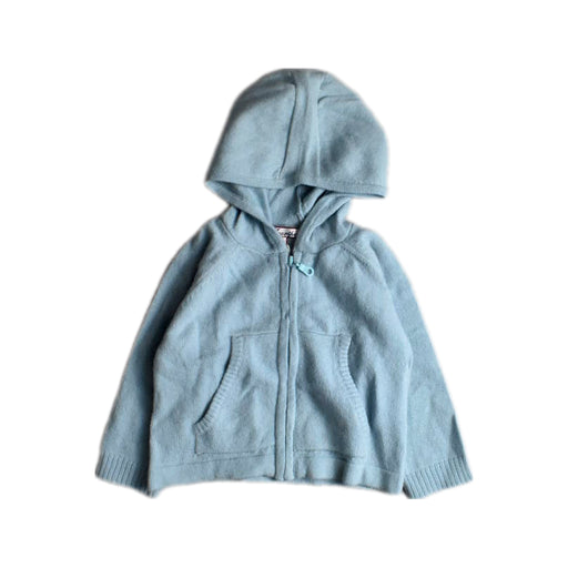 A Blue Hooded Sweatshirts from Acanthe in size 3-6M for boy. (Front View)