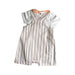 A White Short Sleeve Rompers from Château de Sable in size 3-6M for girl. (Back View)