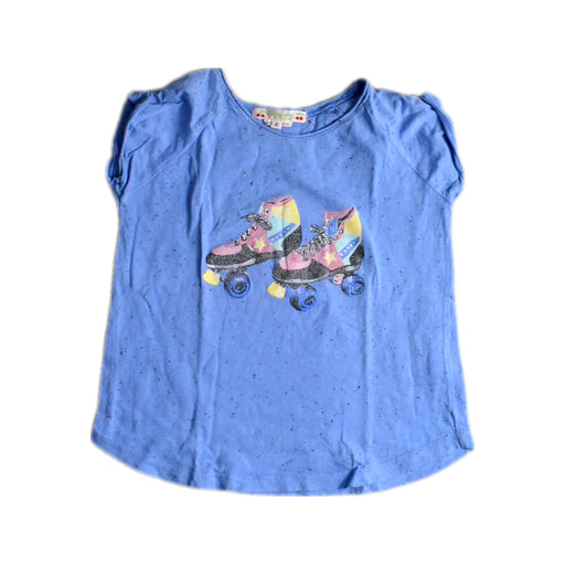 A Blue Short Sleeve Tops from Bonpoint in size 4T for girl. (Front View)