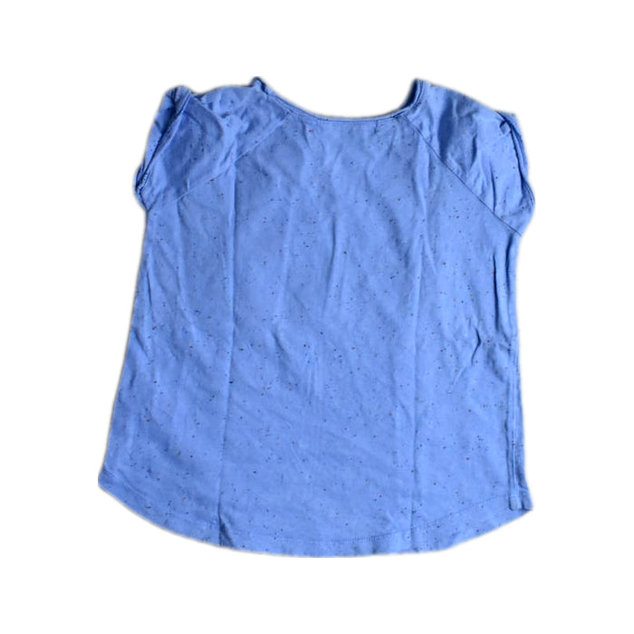 A Blue Short Sleeve Tops from Bonpoint in size 4T for girl. (Back View)