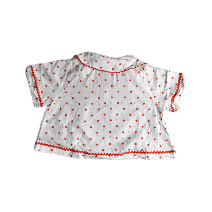 A White Short Sleeve Shirts from Seed in size 3T for girl. (Back View)
