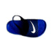 A Blue Slippers from Nike in size 3T for neutral. (Front View)