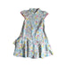 A Multicolour Short Sleeve Dresses from Le Petit Society in size 6T for girl. (Front View)