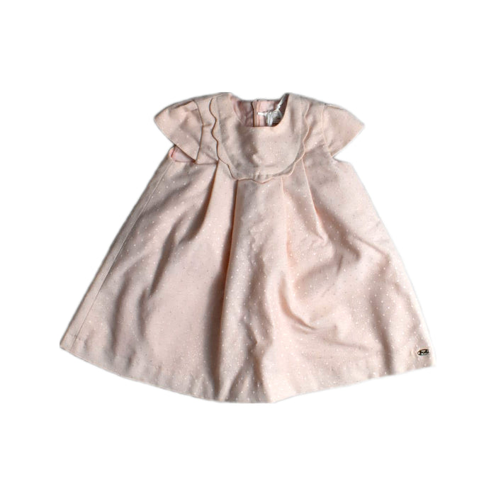 A Pink Short Sleeve Dresses from Tartine et Chocolat in size 6-12M for girl. (Front View)