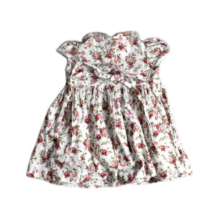A White Short Sleeve Dresses from Confiture in size 6-12M for girl. (Back View)