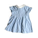 A Blue Short Sleeve Dresses from Balabala in size 6-12M for girl. (Back View)