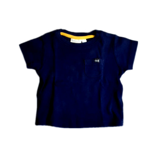 A Navy Short Sleeve T Shirts from Jojo Maman Bébé in size 12-18M for boy. (Front View)