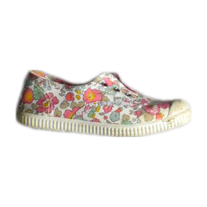 A Multicolour Flats from Hampton Canvas in size 5T for girl. (Front View)