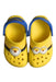 A Yellow Slip Ons from Crocs in size 3T for neutral. (Back View)