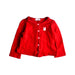 A Red Cardigans from Miki House in size 18-24M for girl. (Front View)