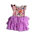 A Multicolour Tulle Skirts from Posh Peanut in size 5T for girl. (Front View)