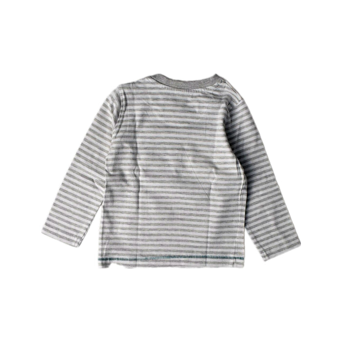 A Grey Long Sleeve T Shirts from Mothercare in size 6-12M for boy. (Back View)