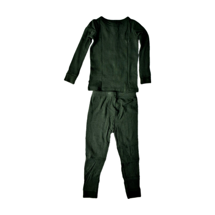 A Green Pyjama Sets from Mori in size 18-24M for boy. (Back View)