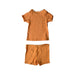 A Orange Shorts Sets from Mori in size 18-24M for boy. (Back View)