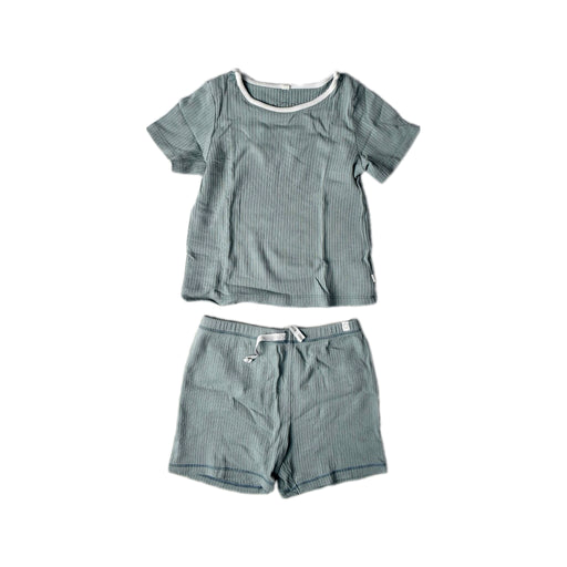 A Teal Shorts Sets from Mori in size 18-24M for neutral. (Front View)