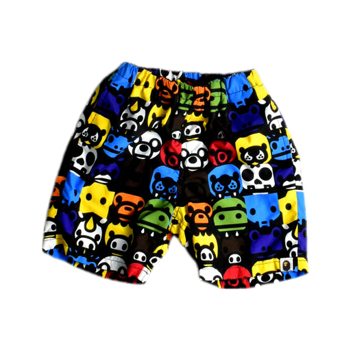 A Multicolour Shorts from Bape by A Bathing Ape in size 2T for boy. (Front View)