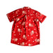 A Red Short Sleeve Shirts from Le Petit Society in size 6T for boy. (Back View)