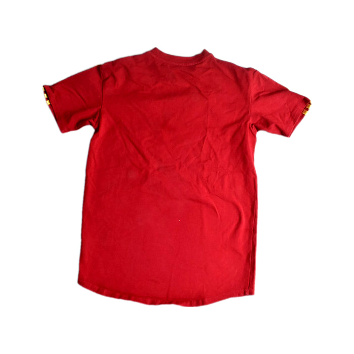 A Red Short Sleeve T Shirts from Adidas in size 9Y for boy. (Back View)