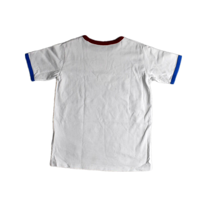 A White Short Sleeve T Shirts from Onitsuka Tiger in size 5T for boy. (Back View)