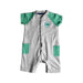 A Grey Long Sleeve Rompers from Mothercare in size 6-12M for boy. (Front View)