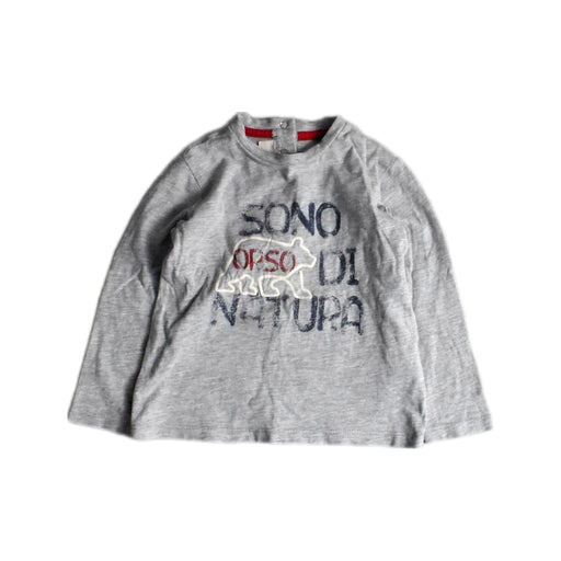 A Grey Long Sleeve T Shirts from Chicco in size 12-18M for boy. (Front View)