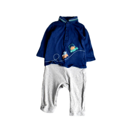 A Blue Pants Sets from Mothercare in size 6-12M for boy. (Front View)