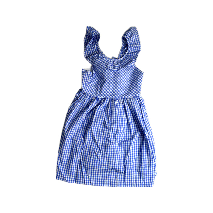 A Blue Sleeveless Dresses from Bella Bliss in size 10Y for girl. (Front View)